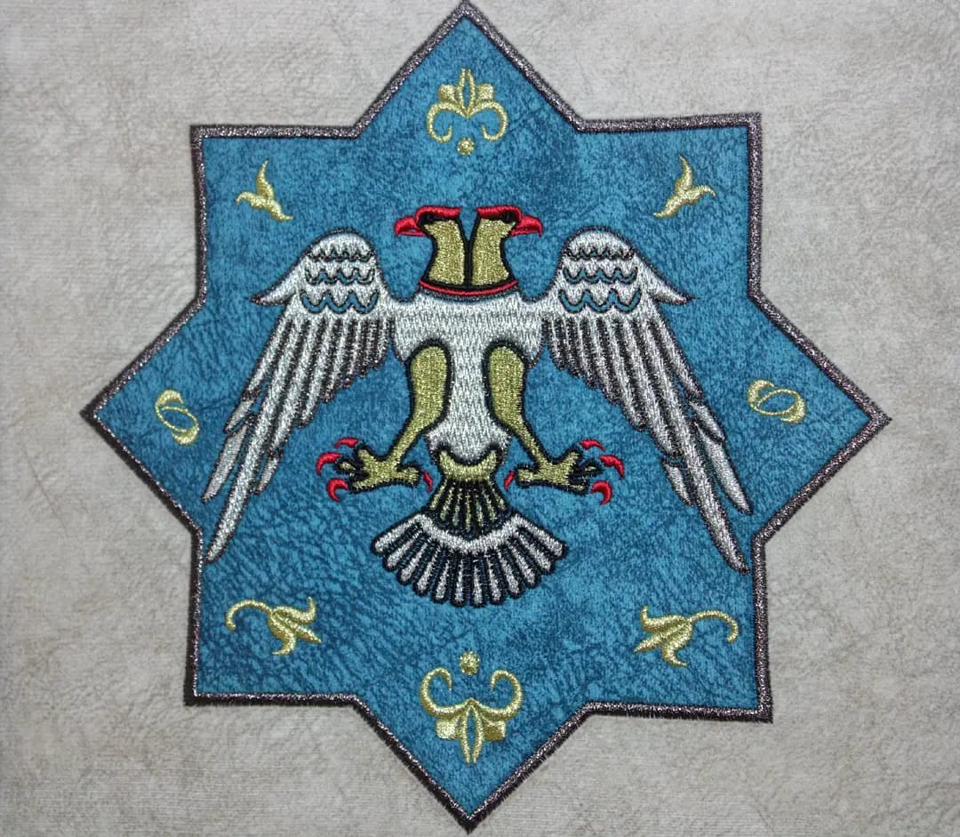 ÇİFT BAŞLI KARTAL NAKIŞLI TABLO
