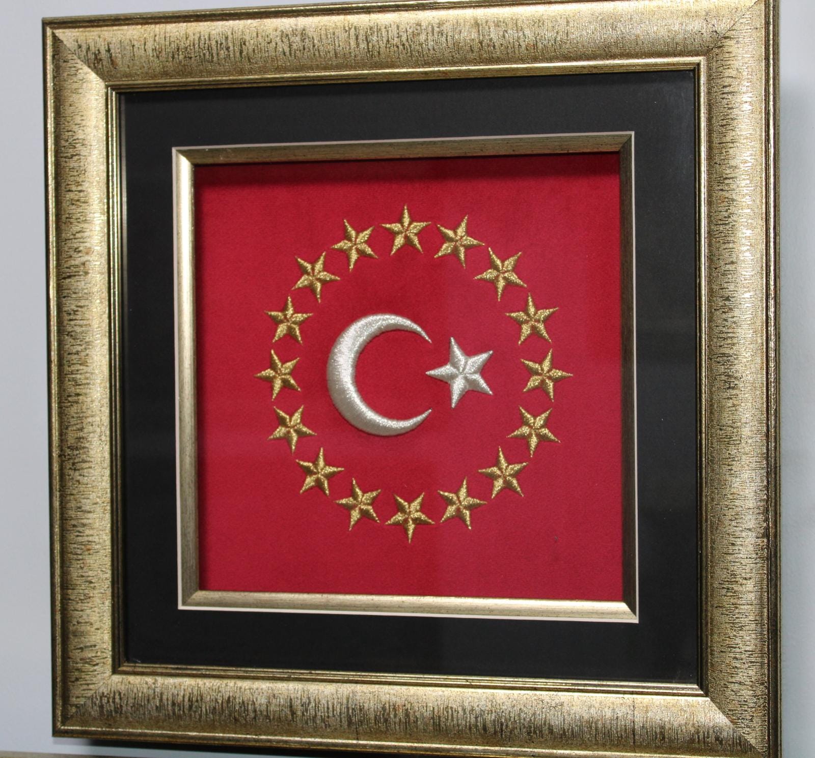 TÜRK BAYRAĞI NAKIŞLI TABLO
