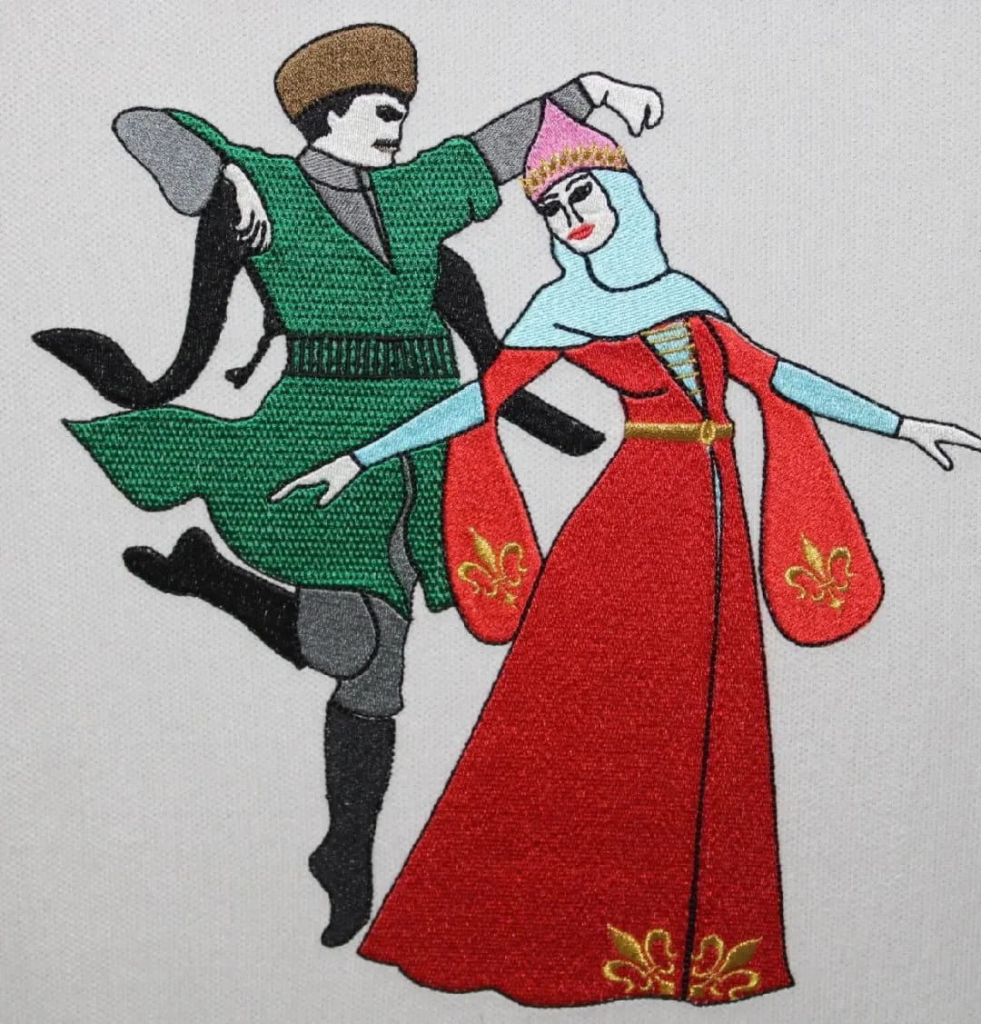 Kafkas Dans Figürü Nakışlı Tablo/Hediyelik Tablo