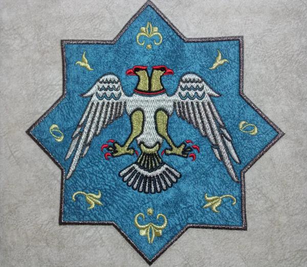ÇİFT BAŞLI KARTAL NAKIŞLI TABLO