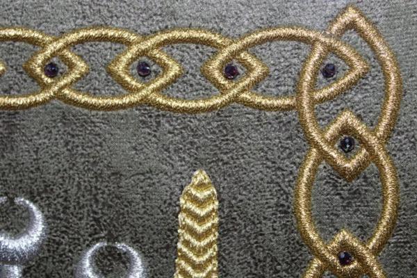 Osmanlı Dönemi Bakır motifi nakışlı tablo