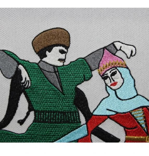 Kafkas Dans Figürü Nakışlı Tablo/Hediyelik Tablo