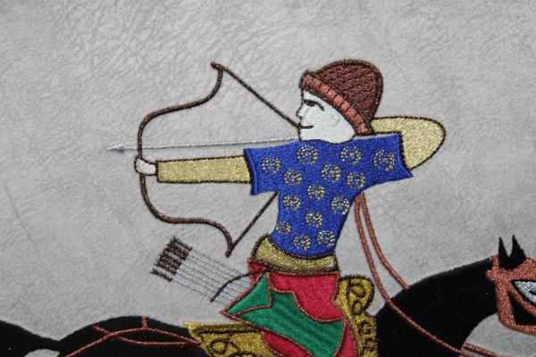 Ok Atan Selçuklu Süvarisi(Minyatür) Nakışlı Tablo